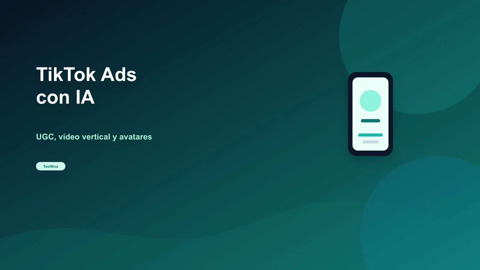 Flujo de herramientas IA para TikTok Ads con vídeos verticales, UGC, producto y métricas