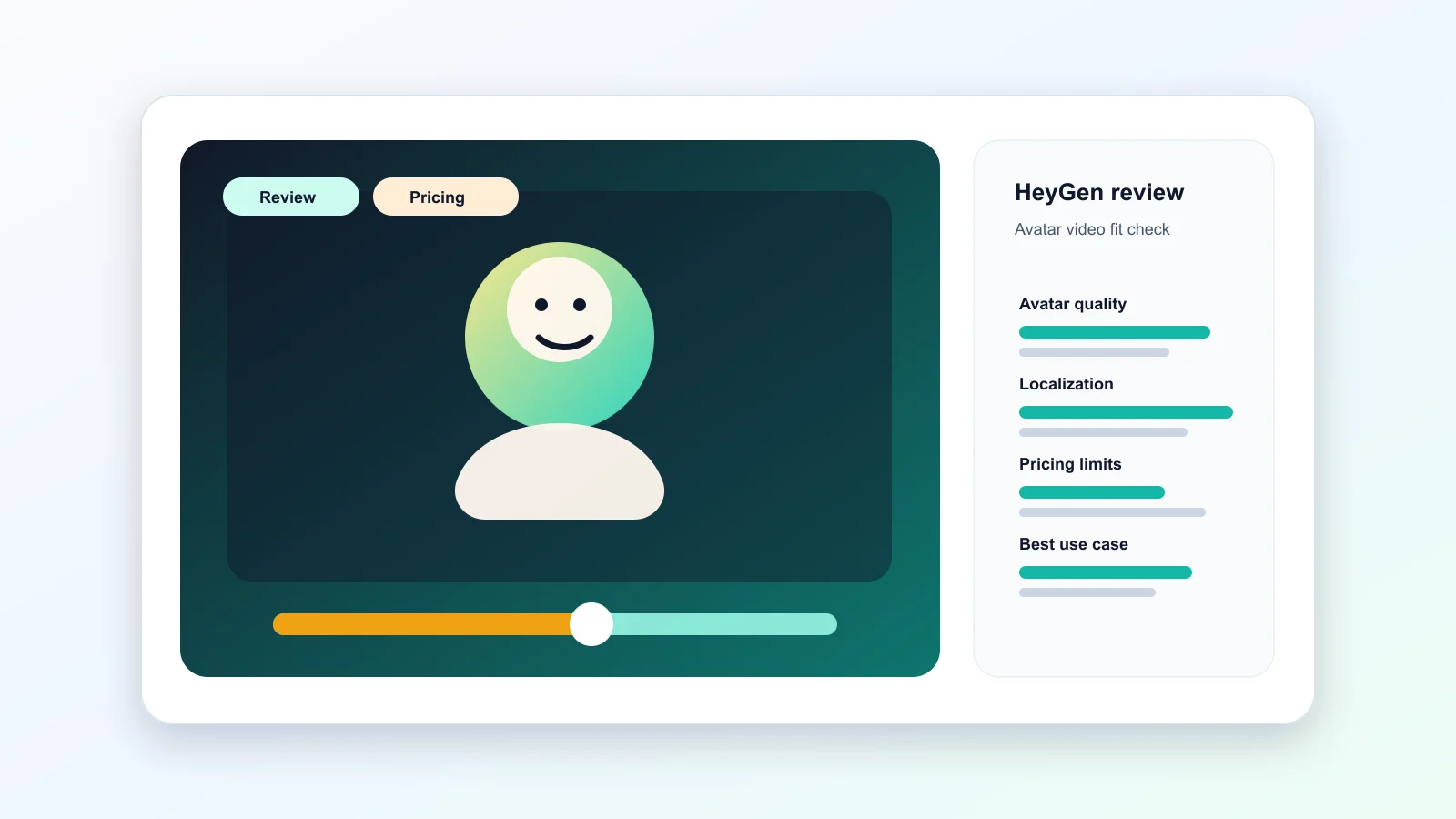 HeyGen interface showing an AI avatar presenter generating a localized video from a script