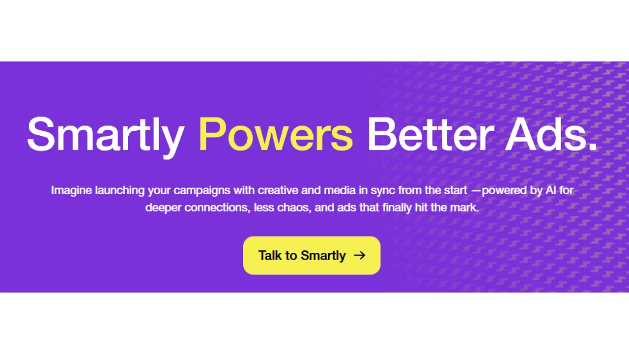 Smartly.io homepage hero about powering better ads with AI-connected creative and media workflows